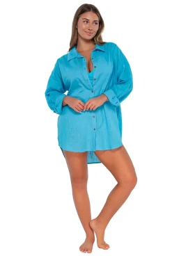 Hot Sunsets Blue Bliss Delilah Shirt