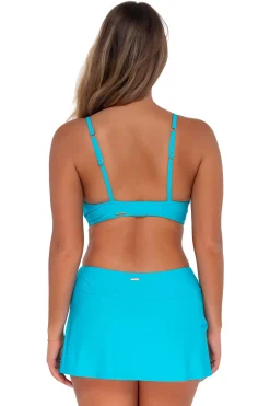 Fashion Sunsets Blue Bliss Sporty Swim Skirt