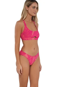 Sale Sunsets Blushing Palms Sandbar Rib Brandi Bralette Top