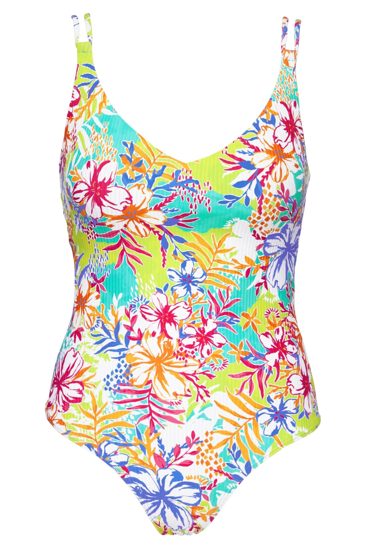 Online Sunsets Botanical Bliss Sandbar Rib Veronica One Piece