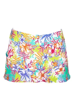 Clearance Sunsets Botanical Bliss Sandbar Rib Sporty Swim Skirt