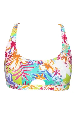 Sale Sunsets Botanical Bliss Sandbar Rib Brandi Bralette Top