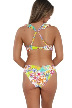 Clearance Sunsets Botanical Bliss Sandbar Rib Willa Wireless Top