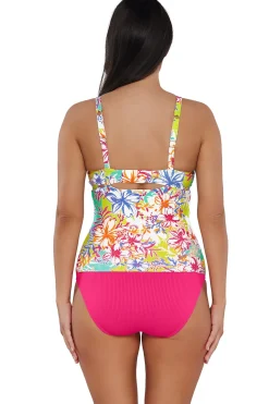 Online Sunsets Botanical Bliss Sandbar Rib Serena Tankini Top