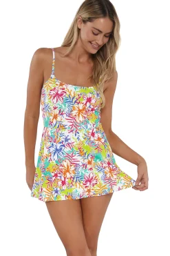 Discount Sunsets Botanical Bliss Sandbar Rib Naomi Swim Dress One Piece