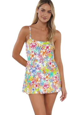 Discount Sunsets Botanical Bliss Sandbar Rib Naomi Swim Dress One Piece