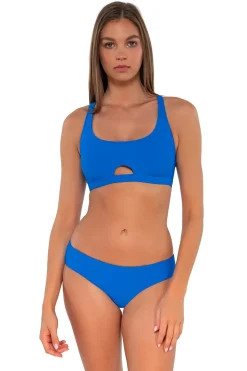 Hot Sunsets Electric Blue Brandi Bralette Top
