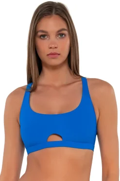 Hot Sunsets Electric Blue Brandi Bralette Top