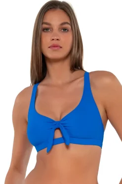 Hot Sunsets Electric Blue Brandi Bralette Top