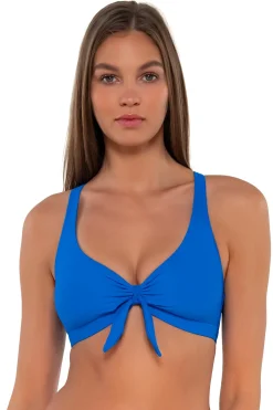 Hot Sunsets Electric Blue Brandi Bralette Top