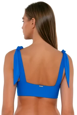 Online Sunsets Electric Blue Lily Top