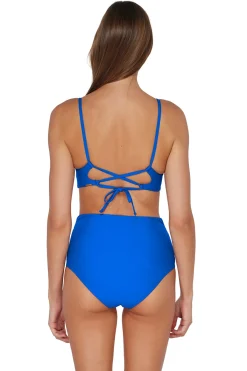 Discount Sunsets Electric Blue Lyla Bralette Top