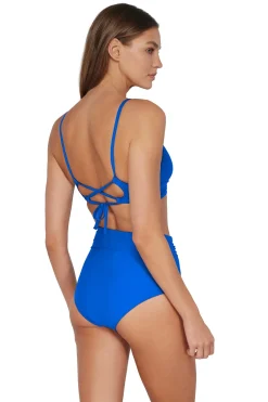 Discount Sunsets Electric Blue Lyla Bralette Top