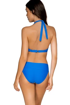 Discount Sunsets Electric Blue Muse Halter Top