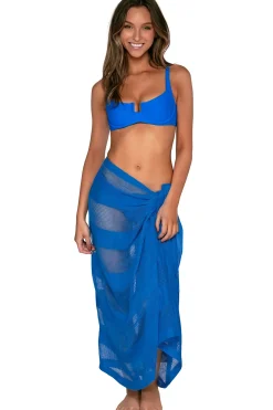 Online Sunsets Electric Blue Paradise Pareo