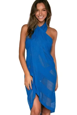 Online Sunsets Electric Blue Paradise Pareo