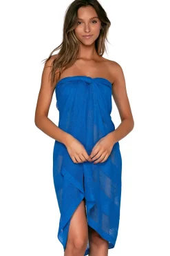 Online Sunsets Electric Blue Paradise Pareo