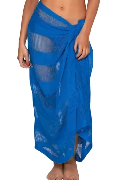 Online Sunsets Electric Blue Paradise Pareo