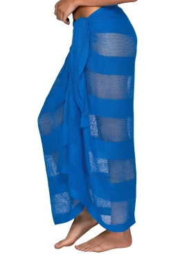 Online Sunsets Electric Blue Paradise Pareo