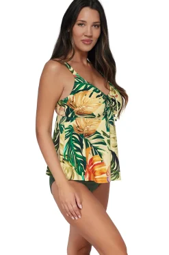 Online Sunsets Escape Amber Oasis Marin Tankini Top