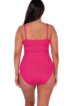 New Sunsets Escape Begonia Sandbar Rib Emerson Tankini Top