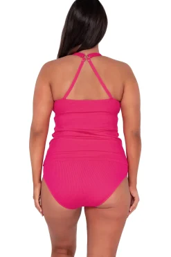 New Sunsets Escape Begonia Sandbar Rib Emerson Tankini Top