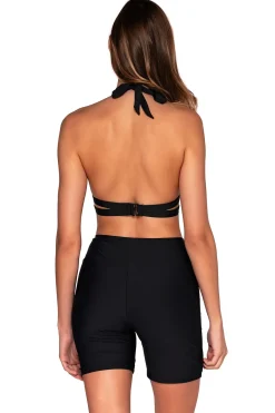 Hot Sunsets Escape Black Bayside Bike Short