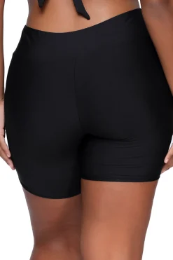 Hot Sunsets Escape Black Bayside Bike Short