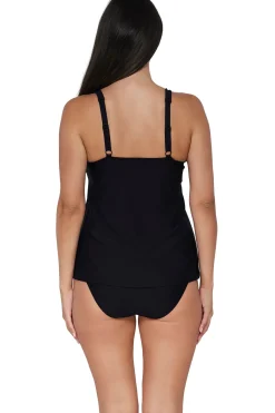 New Sunsets Escape Black Jenna Tankini Top