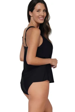 New Sunsets Escape Black Jenna Tankini Top