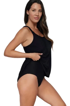 New Sunsets Escape Black Jenna Tankini Top