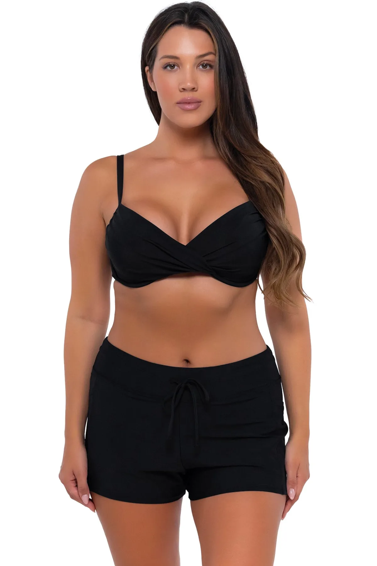 Clearance Sunsets Escape Black Laguna Swim Short