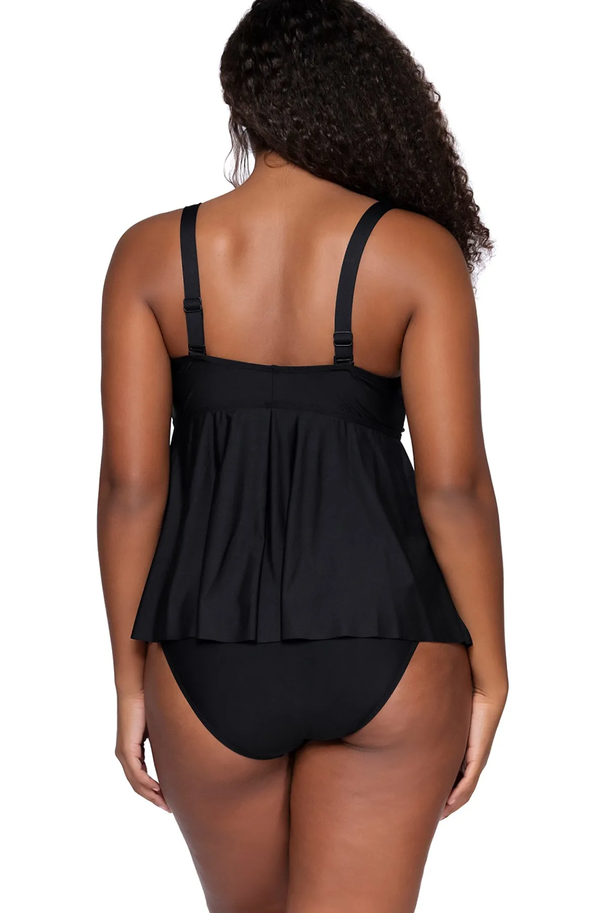 Discount Sunsets Escape Black Marin Tankini Top