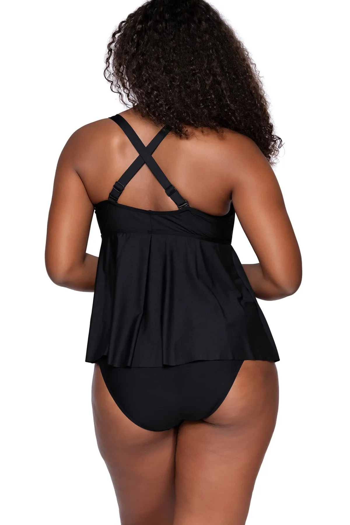 Discount Sunsets Escape Black Marin Tankini Top