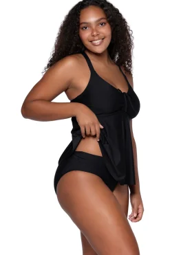 Discount Sunsets Escape Black Marin Tankini Top