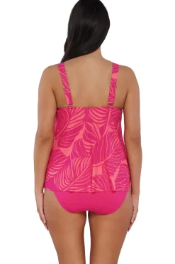 Discount Sunsets Escape Blushing Palms Sandbar Rib Sadie Tankini Top