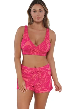 New Sunsets Escape Blushing Palms Sandbar Rib Laguna Swim Short