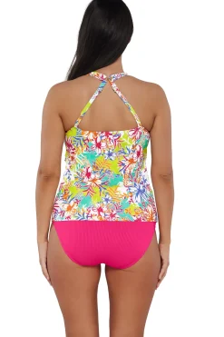 New Sunsets Escape Botanical Bliss Sandbar Rib Emerson Tankini Top
