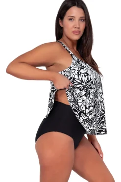 Online Sunsets Escape Caribbean Seagrass Texture Sadie Tankini Top