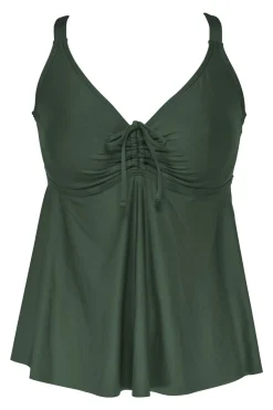 Hot Sunsets Escape Island Green Marin Tankini Top