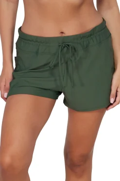Discount Sunsets Escape Island Green Laguna Swim Short Bottom