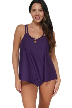 Sale Sunsets Escape Paradise Plum Sadie Tankini Top
