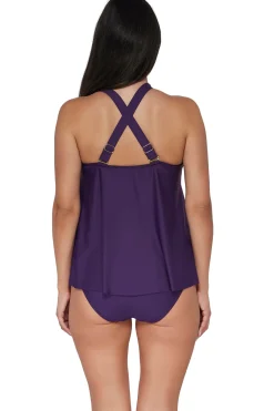 Sale Sunsets Escape Paradise Plum Sadie Tankini Top