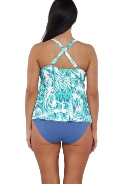 Sale Sunsets Escape Sea Breeze Sandbar Rib Marin Tankini Top