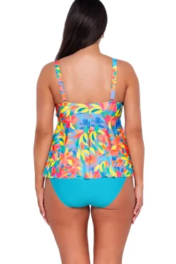 New Sunsets Escape Shoreline Petals Marin Tankini Top