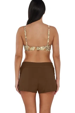 Fashion Sunsets Escape Tiki Brown Laguna Swim Short