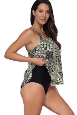 Best Sunsets Escape Venice Seagrass Texture Sadie Tankini Top