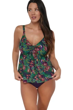 Online Sunsets Escape Welcome To Rio Marin Tankini Top