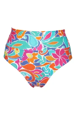 Sale Sunsets Festive Floral Sandbar Rib Hannah High Waist Bottom
