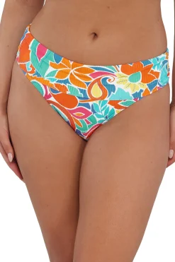 Sale Sunsets Festive Floral Sandbar Rib Hannah High Waist Bottom